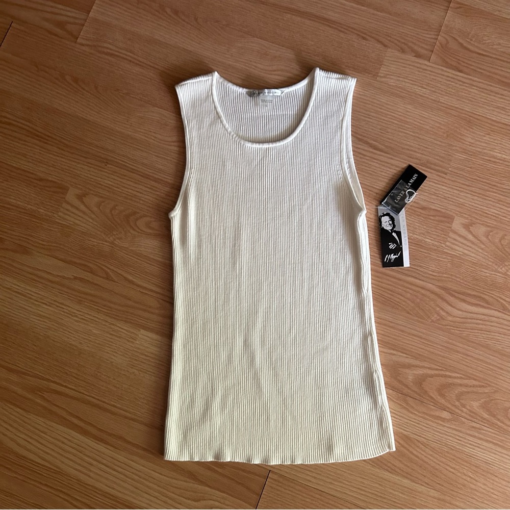 NWT Peter Nygard Ribbed Tank Blouse Women’s Large